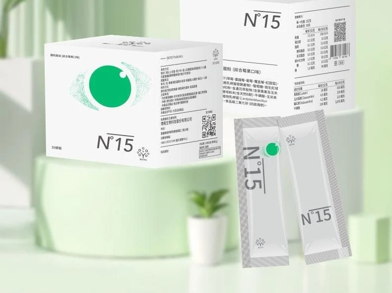 N°15 益生菌粉的原始包装场景图